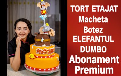Tort Etajat – Macheta Botez – Elefantul Dumbo