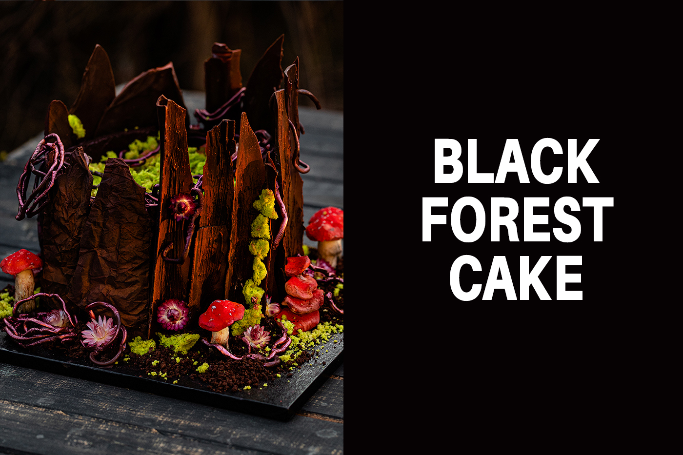 Tort entremet și monoporții –  Black Forest Cake