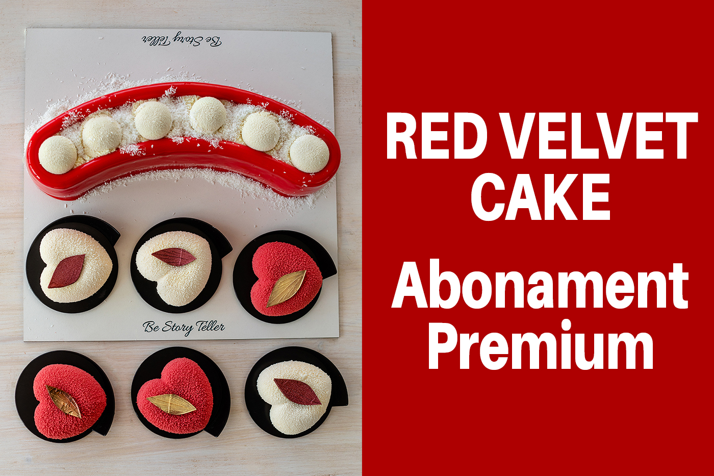 Tort Red Velvet, cu monoporții în formă de inimă – RED VELVET CAKE –
